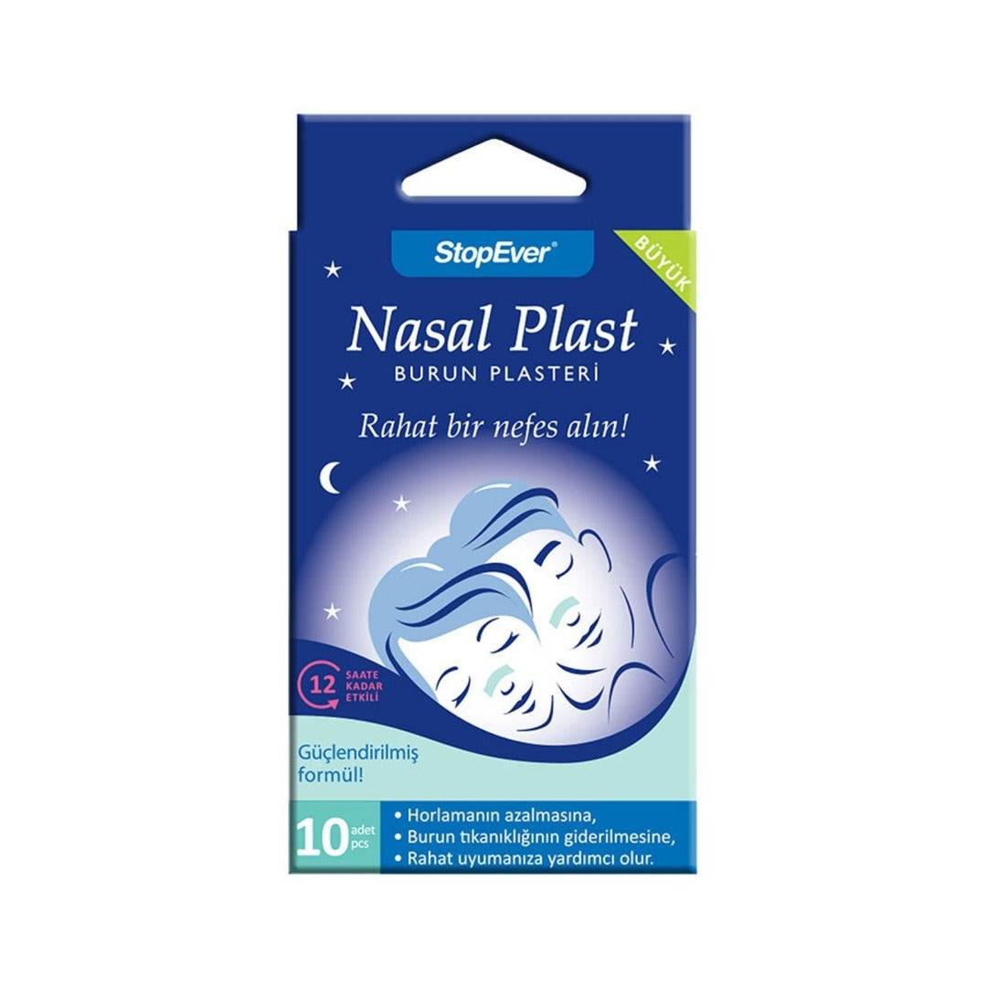 StopEver Nasal Plast Breathing Tape – Large(10حبات)