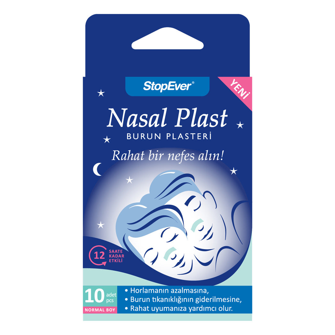 StopEver Nasal Plast Breathing Tape – Normal (10حبات)