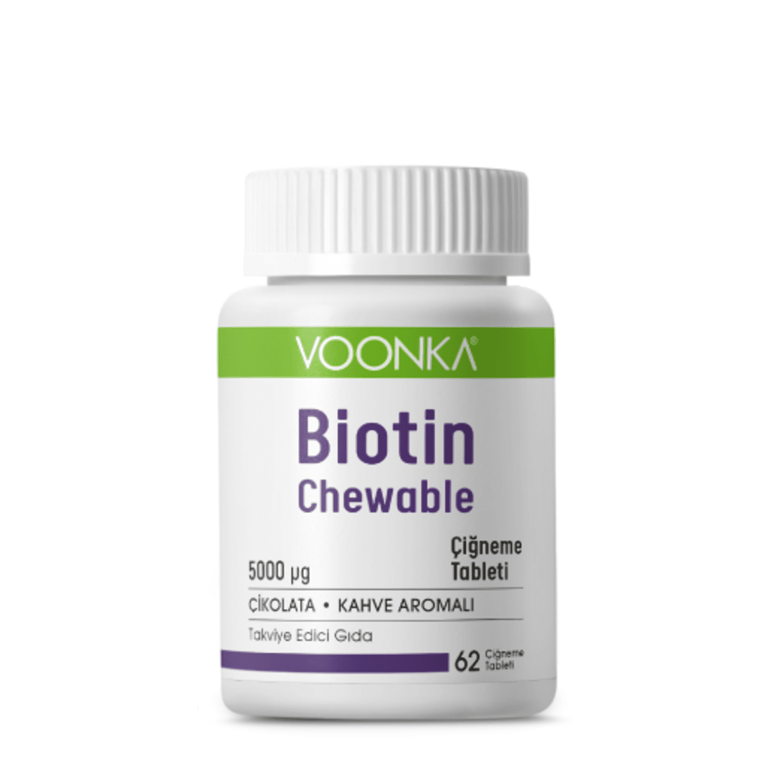 VOONKA Biotin Chewable Tablets 5000 mcg