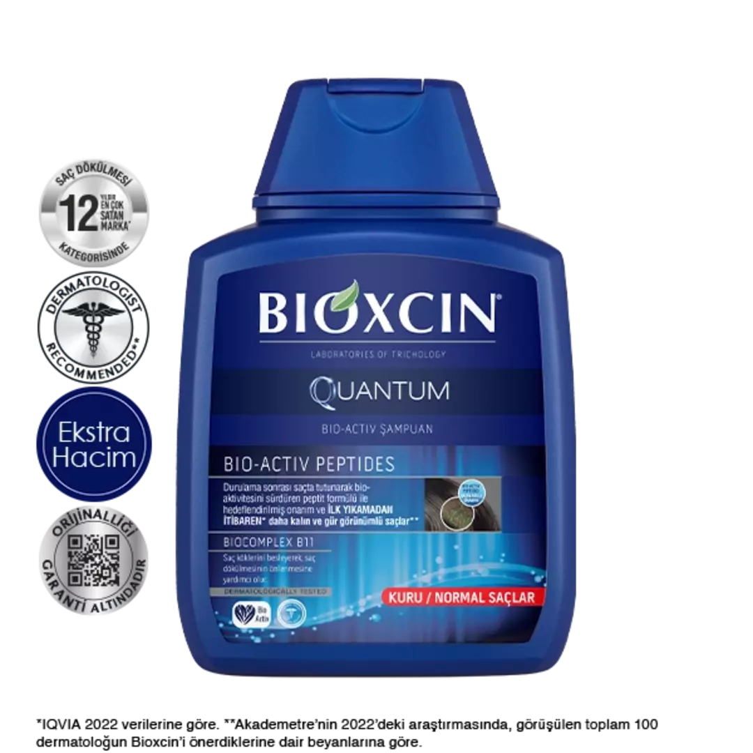 BIOXCIN Quantum Shampoo for Dry &amp; Normal Hair-300ML