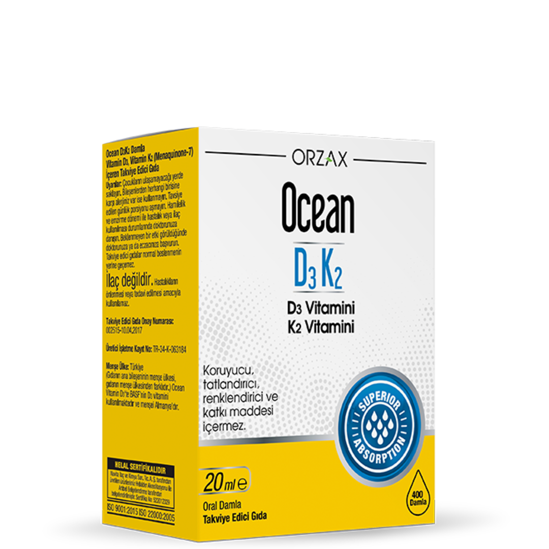 ORZAX OCEAN VITAMIN D3K2 Drop