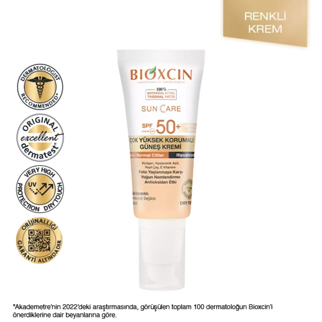 Bioxcin Sun Care Tinted Sunscreen for Dry Skin