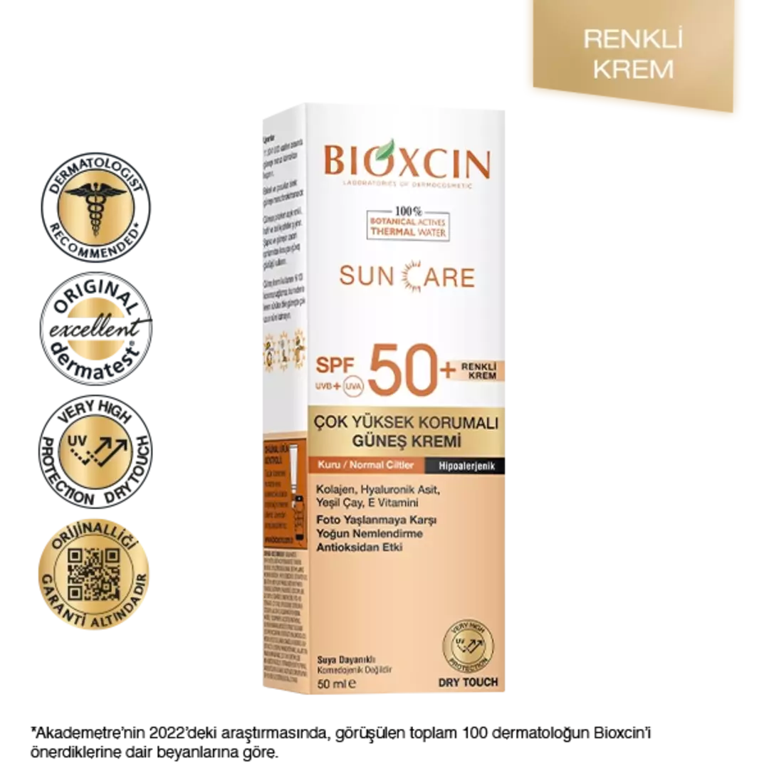 Bioxcin Sun Care Tinted Sunscreen for Dry Skin