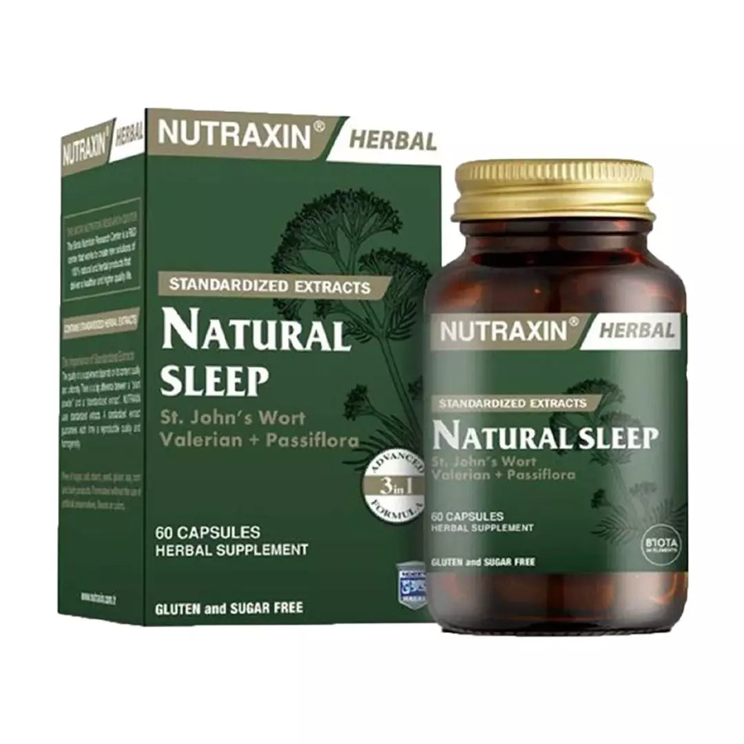 NUTRAXIN Natural Sleep 60 Tablets.